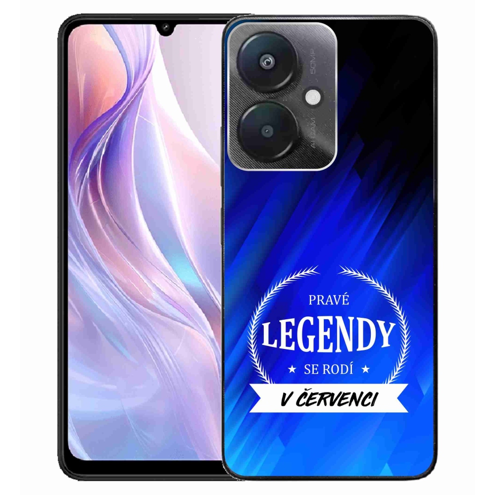 Gelový kryt mmCase na Xiaomi Redmi 13C 5G  - legendy v červenci modré pozadí