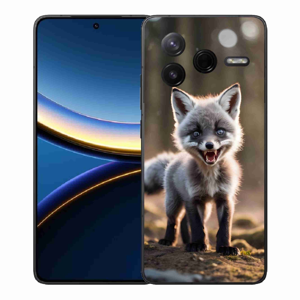 Gelový kryt mmCase na Xiaomi Poco F7 Pro - rozzuřená liška