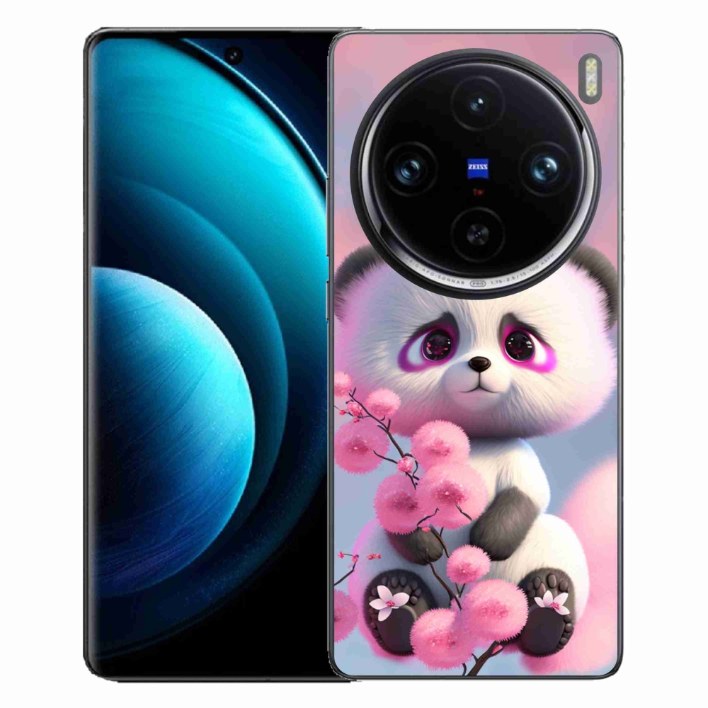 Gelový kryt mmCase na Vivo X100 Pro 5G - roztomilá panda 1