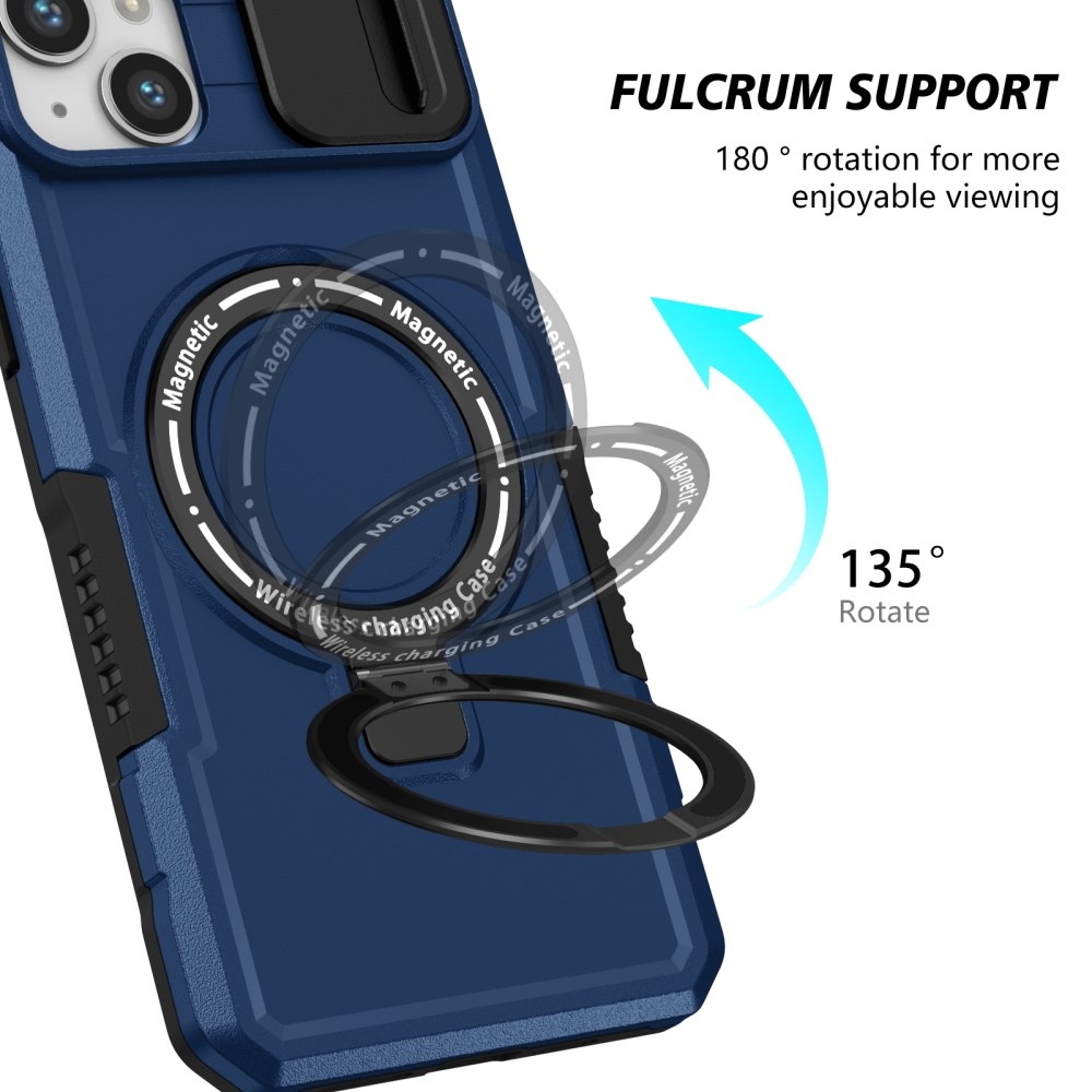 Fulcrum odolný kryt s ochranou fotoaparátu a s MagSafe na iPhone 14 - modrý