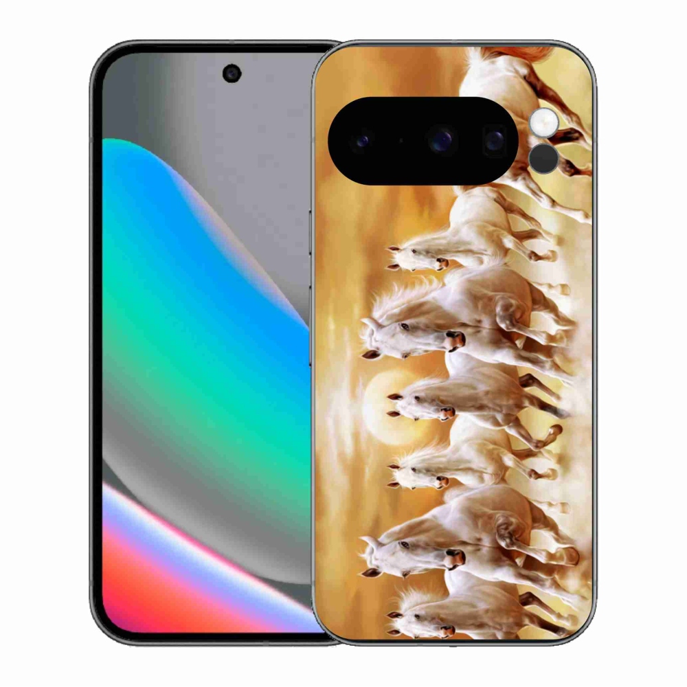 Gelový kryt mmCase na Google Pixel 10 Pro - koně 2
