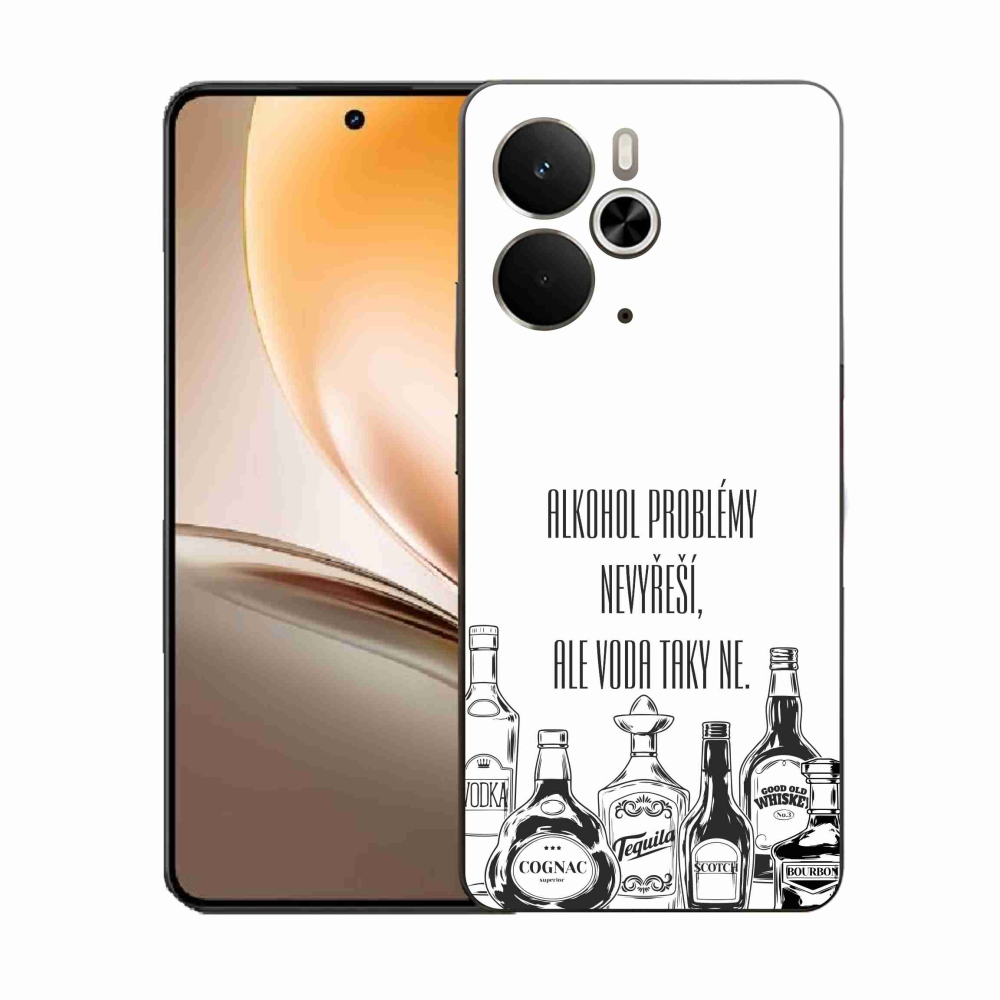 Gelový kryt mmCase na Realme 14 5G - vtipný text bílé pozadí