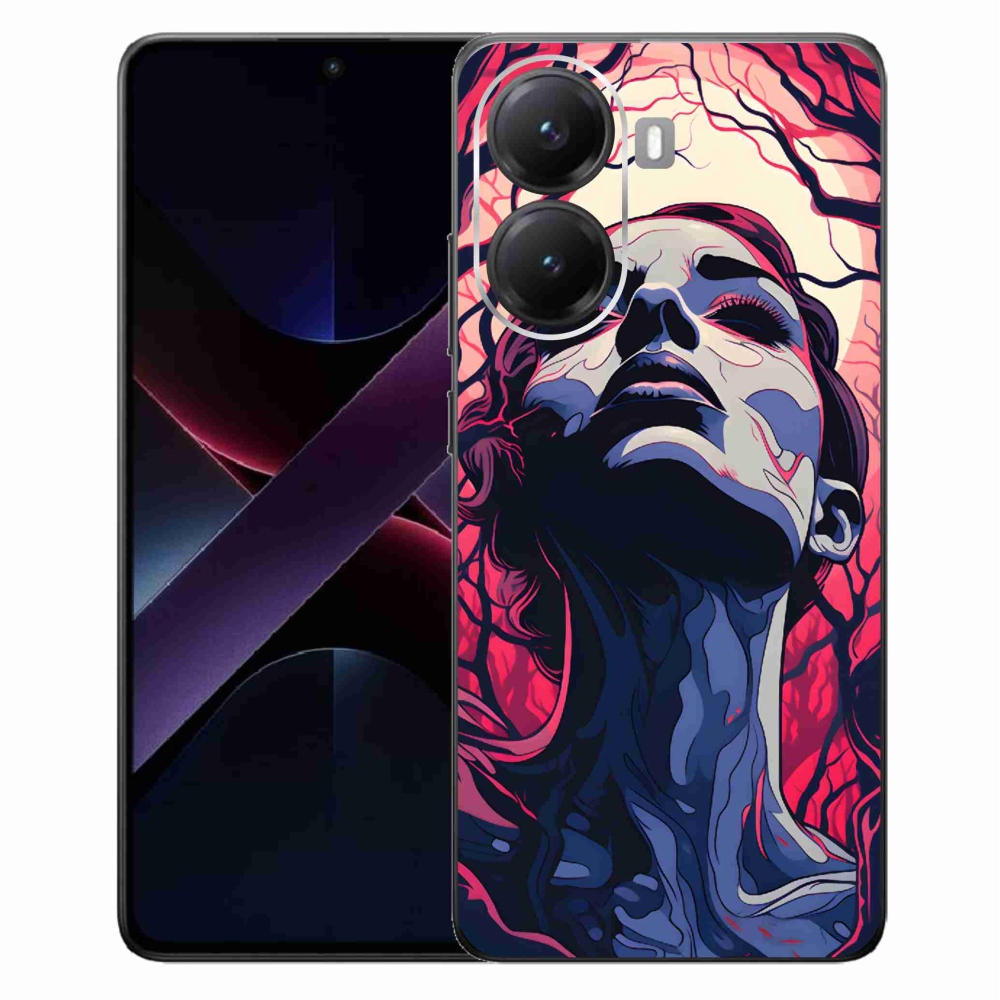 Gelový kryt mmCase na Xiaomi Poco X7 Pro 5G - abstraktní obličej