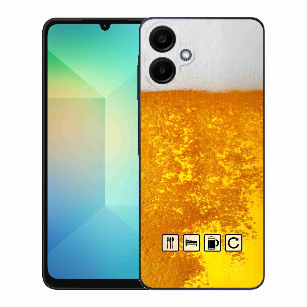 Gelový kryt mmCase na Samsung Galaxy A06 4G - pivní motiv 3