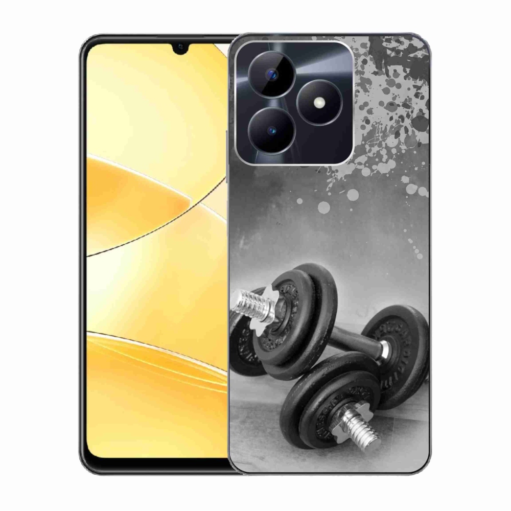 Gelový kryt mmCase na Realme C51/C53 - činky 1
