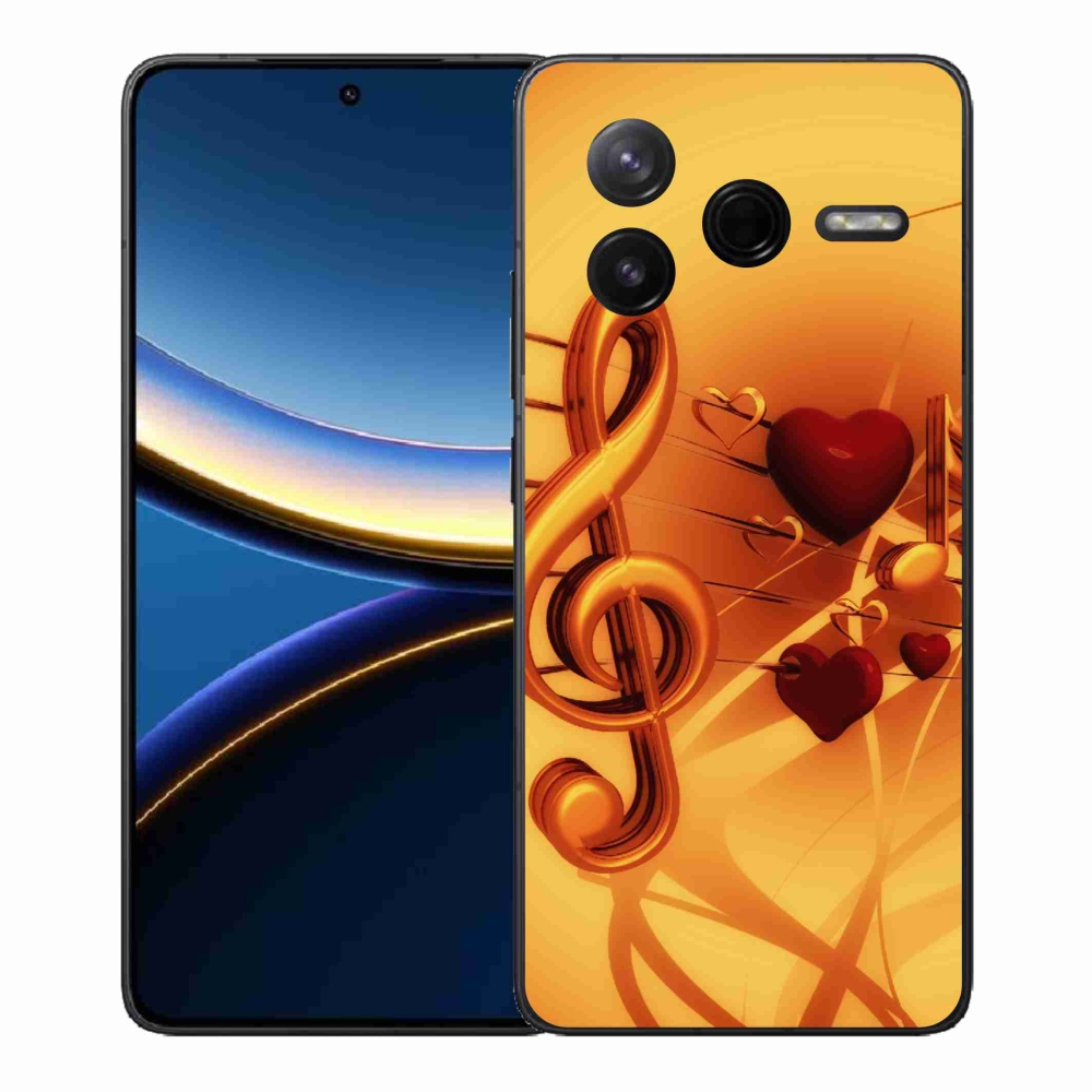 Gelový kryt mmCase na Xiaomi Poco F7 Pro - noty