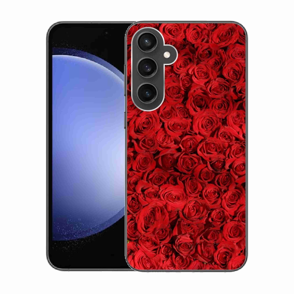 Gelový kryt mmCase na Samsung Galaxy S23 FE - růže