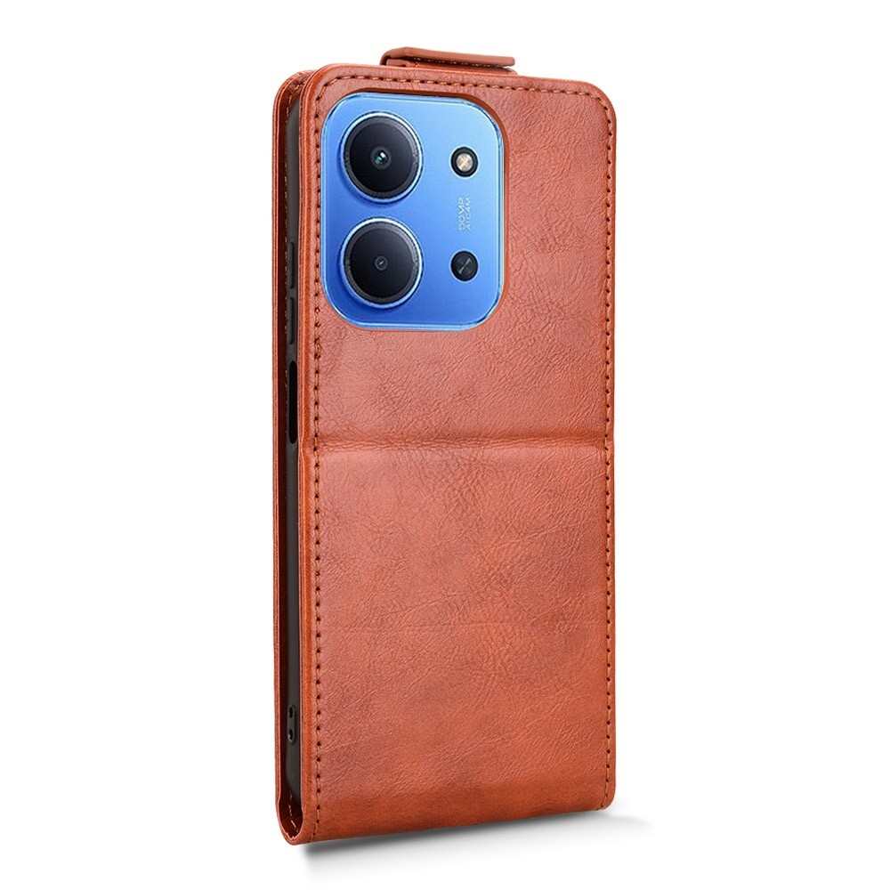Vert flipové pouzdro na Xiaomi Redmi 15C 4G (171mm)/Poco C85 4G (171mm) - oranžové