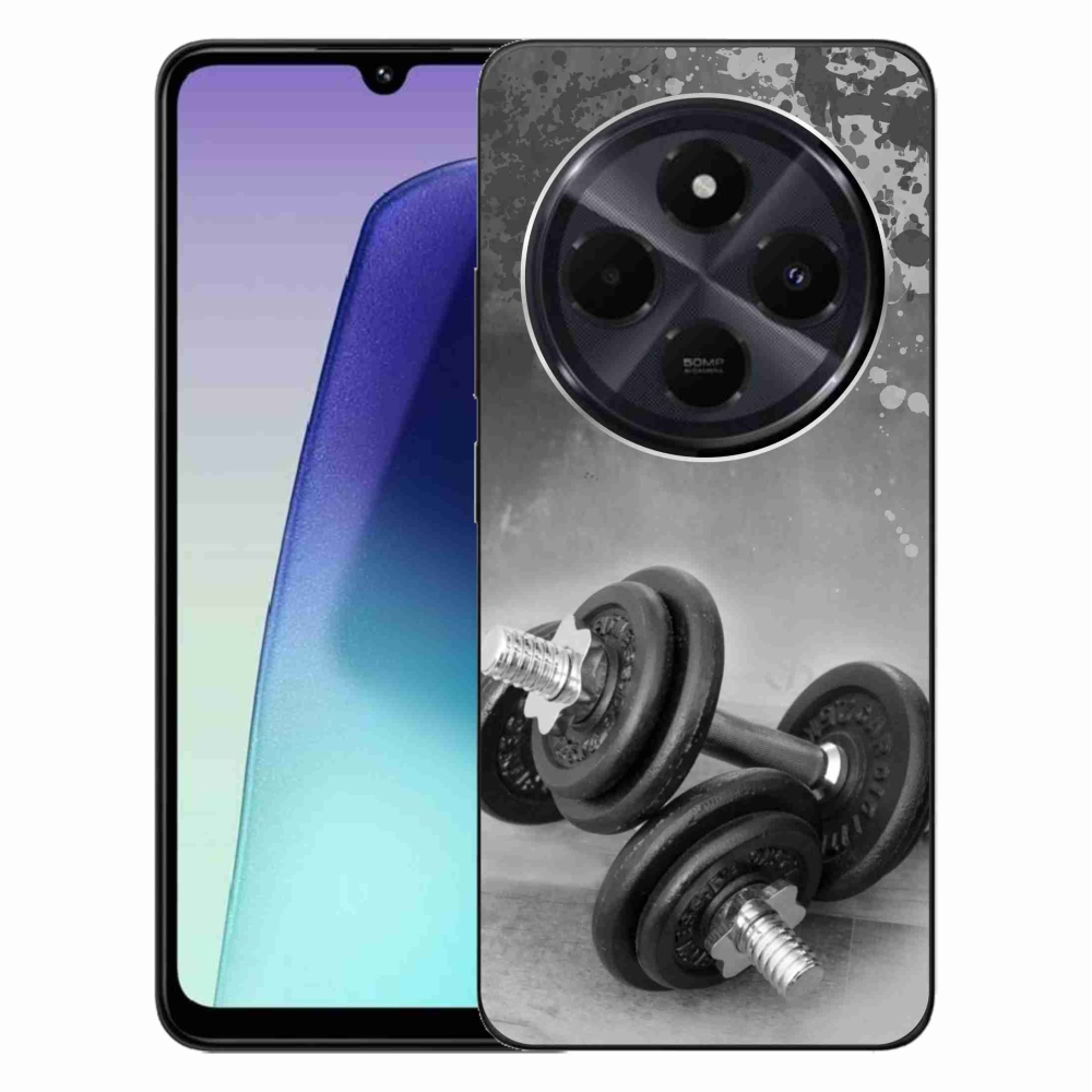 Gelový kryt mmCase na Xiaomi Redmi 14C/Poco C75 - činky 1