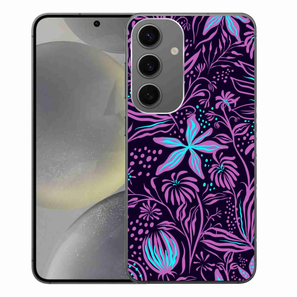 Gelový kryt mmCase na Samsung Galaxy S24+ - květiny 2