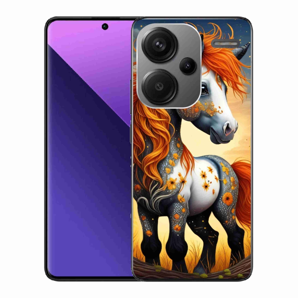 Gelový kryt mmCase na Xiaomi Redmi Note 13 Pro+ 5G - barevný poník