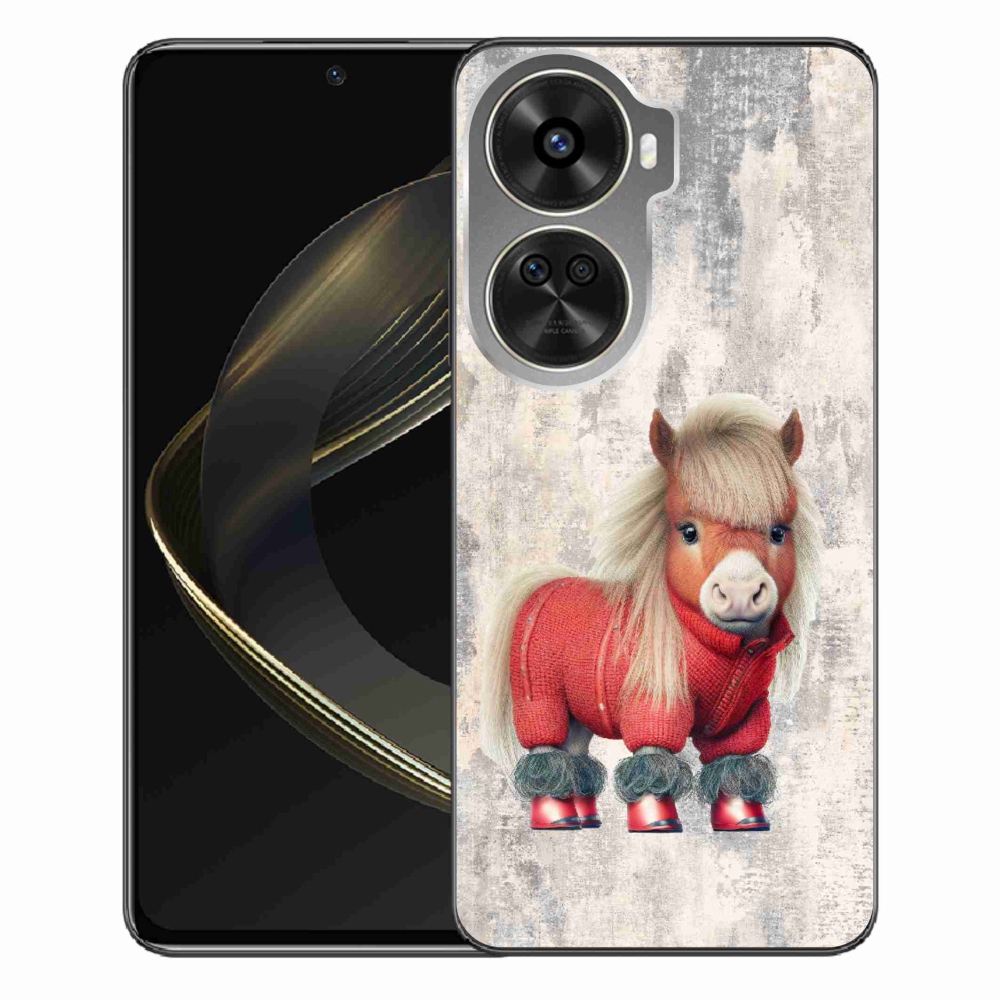 Gelový kryt mmCase na Huawei Nova 12 SE - poník ve svetru