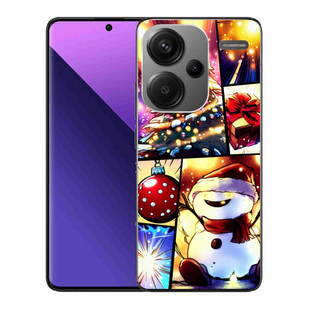 Gelový kryt mmCase na Xiaomi Redmi Note 13 Pro+ 5G - vánoční motivy 1