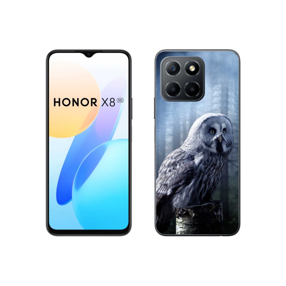 Gelový kryt mmCase na Honor X8 5G/70 Lite 5G - sova