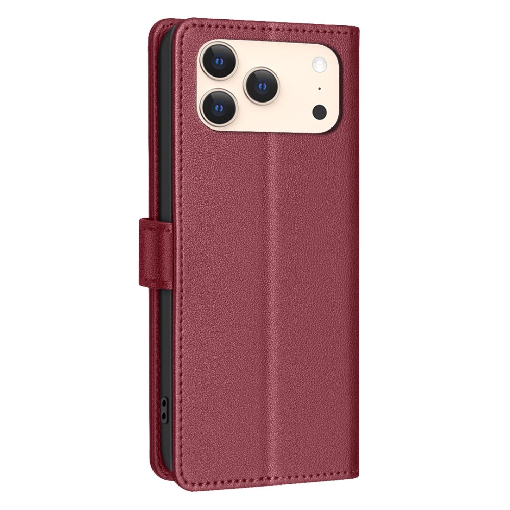 BINFEN knížkové pouzdro na iPhone 17 Pro Max - červené