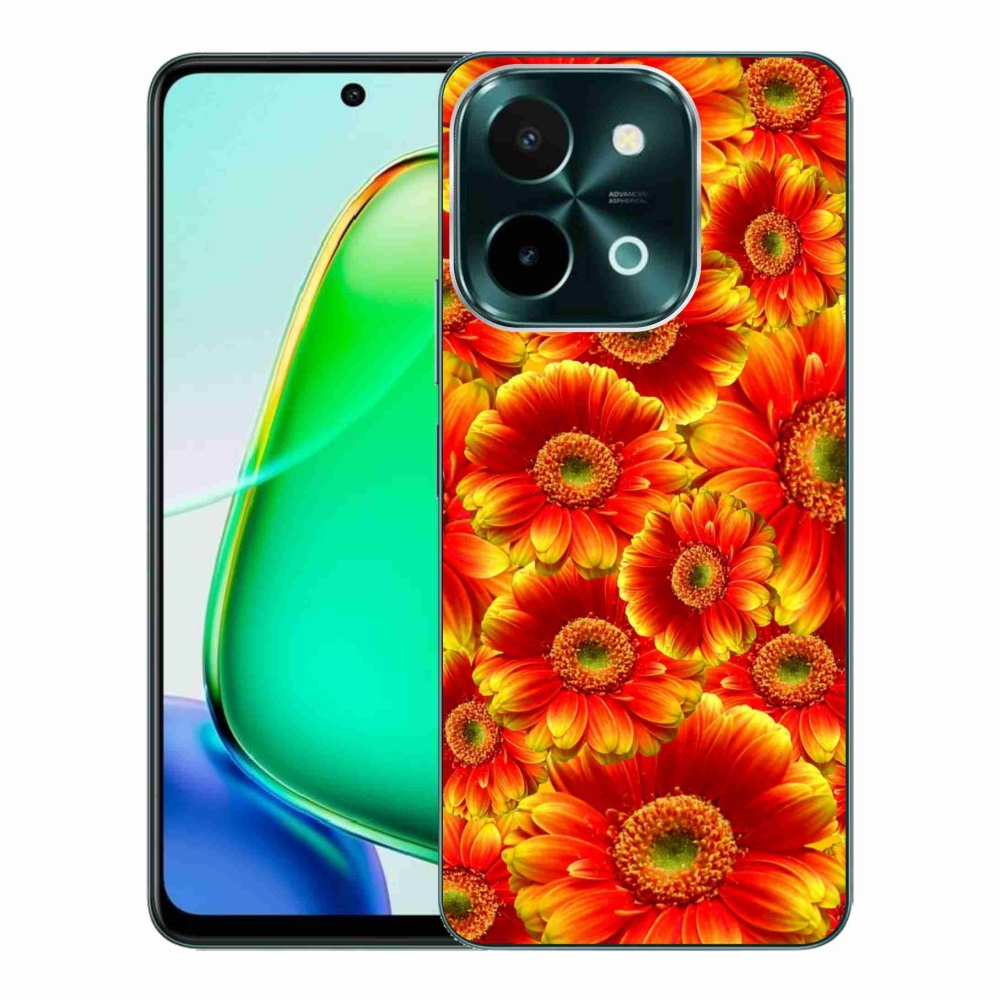 Gelový kryt mmCase na Vivo Y28 - gerbera 1