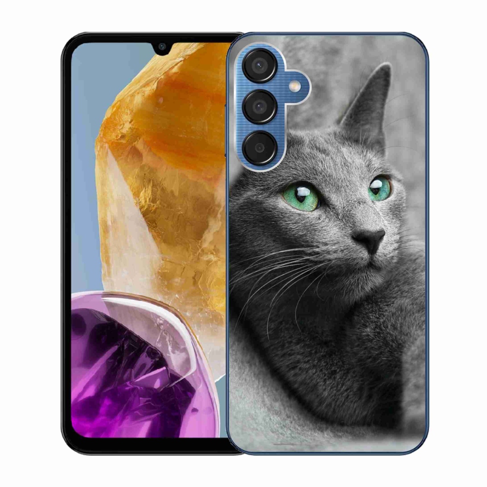 Gelový kryt mmCase na Samsung Galaxy M15 5G - kočka 2
