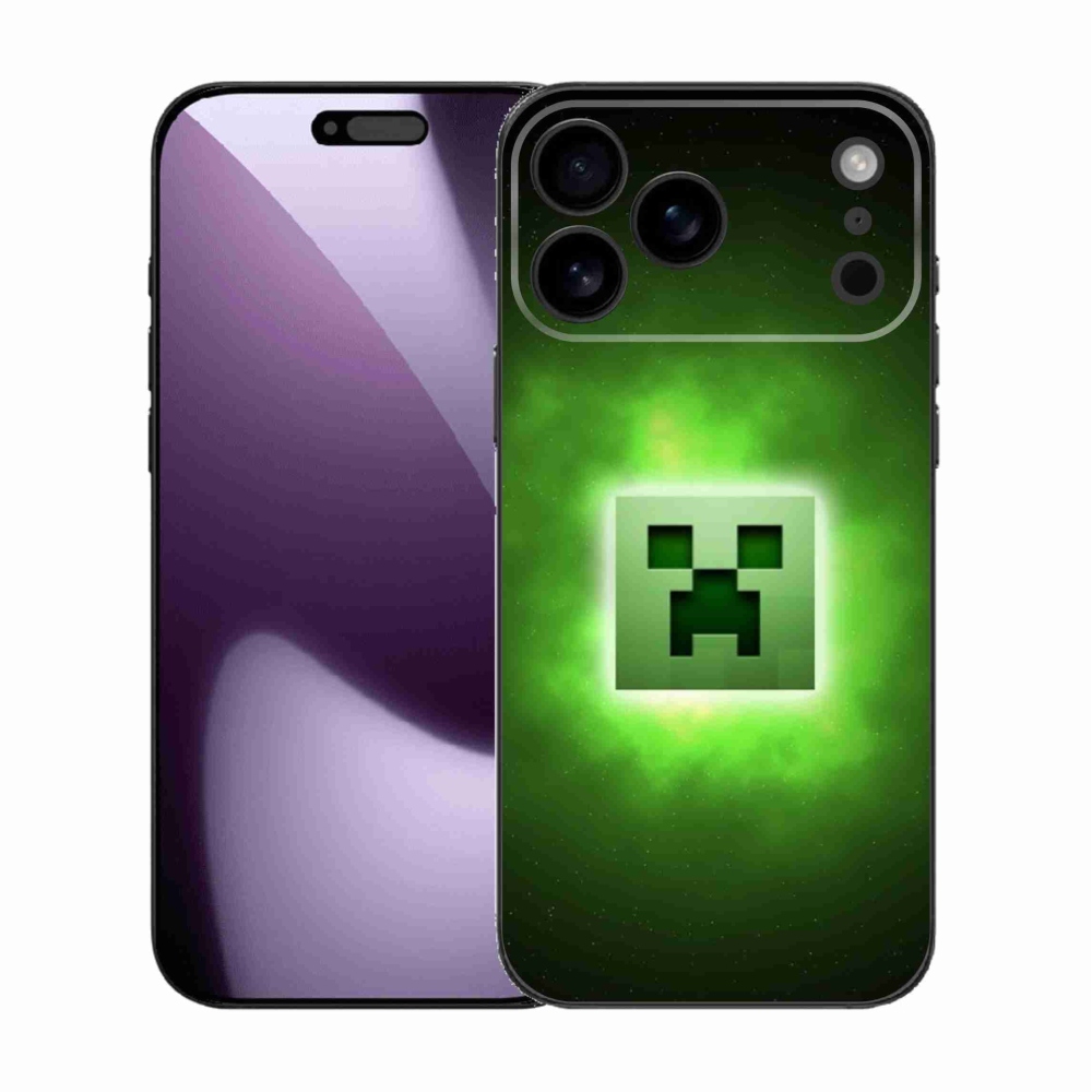 Gelový kryt mmCase na iPhone 17 Pro Max - minecraft