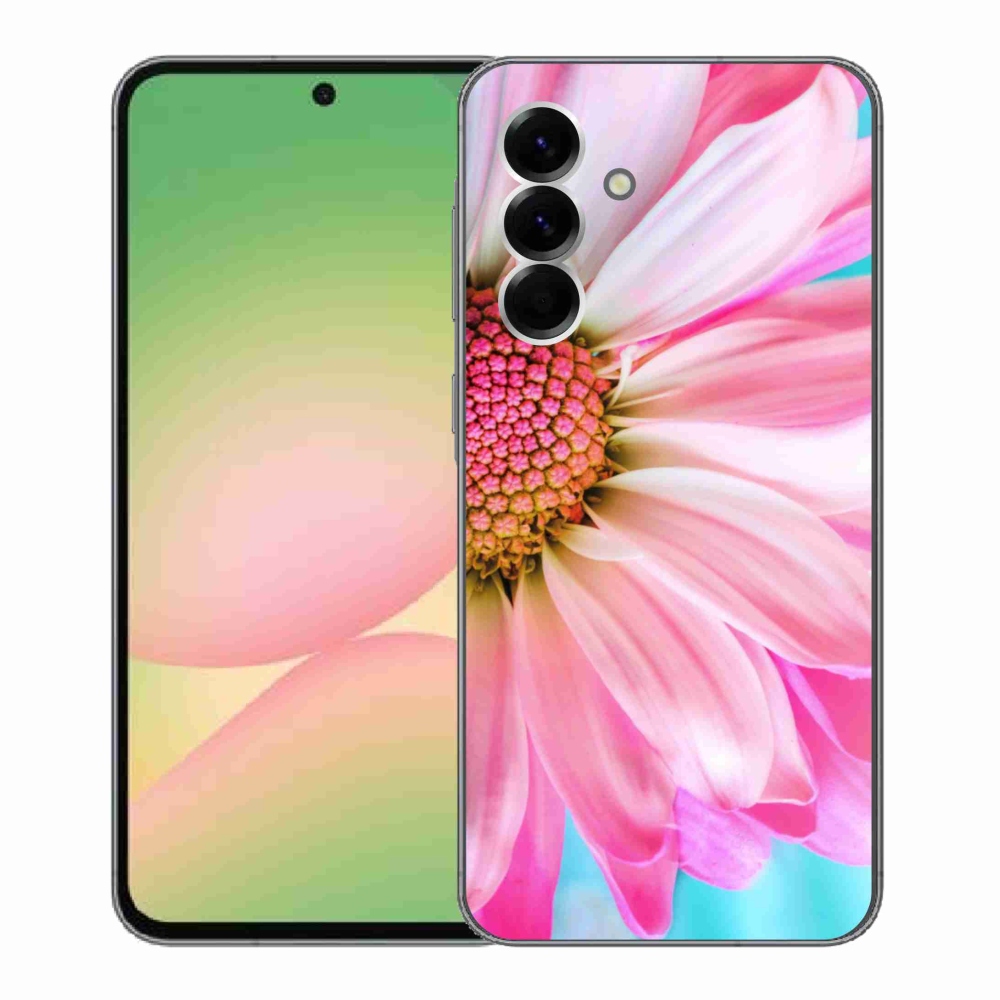Gelový kryt mmCase na Samsung Galaxy A56 5G - růžová květina