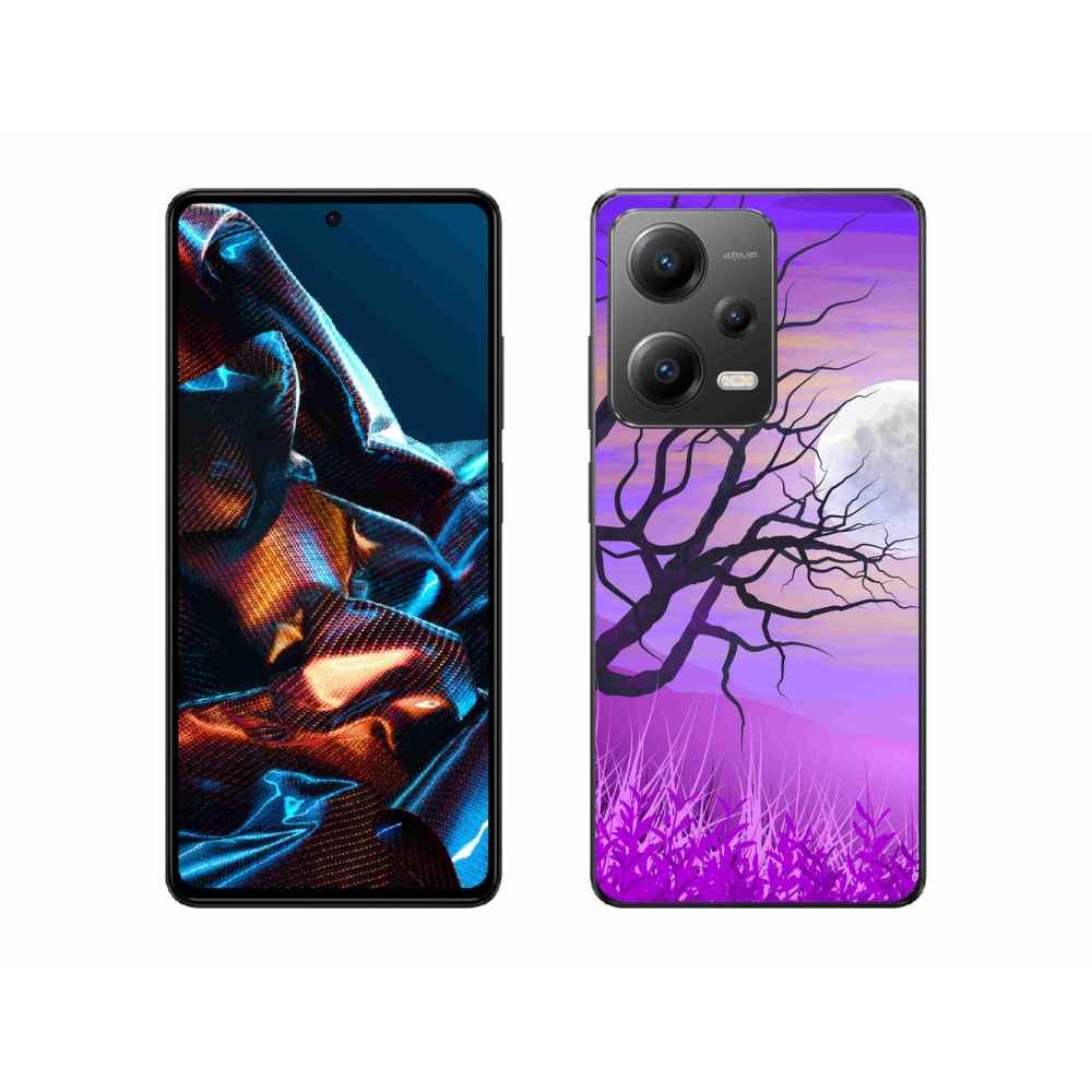 Gelový obal mmCase na mobil Xiaomi Redmi Note 12 Pro 5G - kreslený opadaný strom