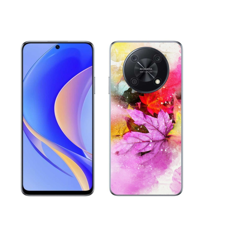 Gelový kryt mmCase na Huawei Nova Y90 - barevné listy