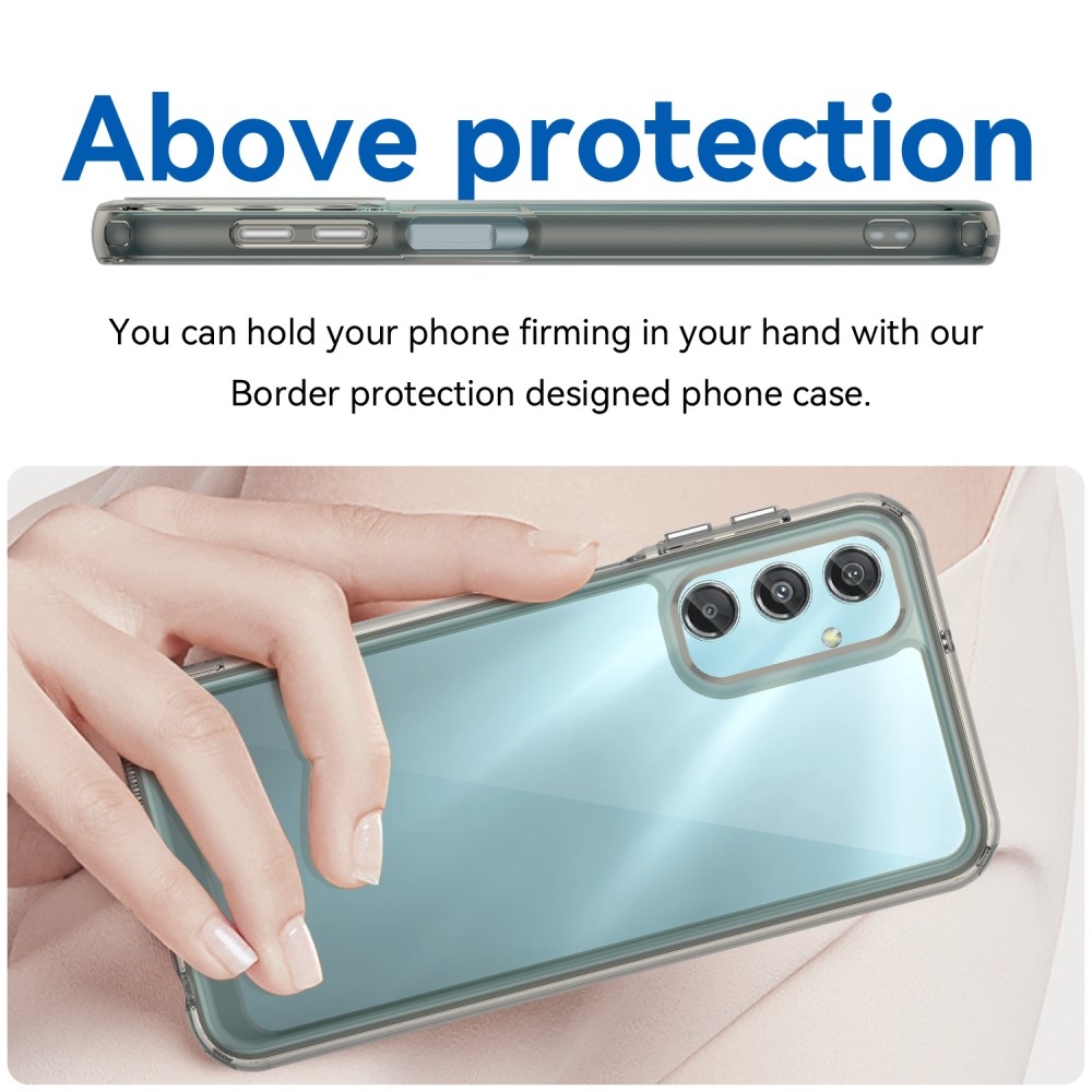 Gelový obal s pevnými zády na Samsung Galaxy A25 5G - šedý