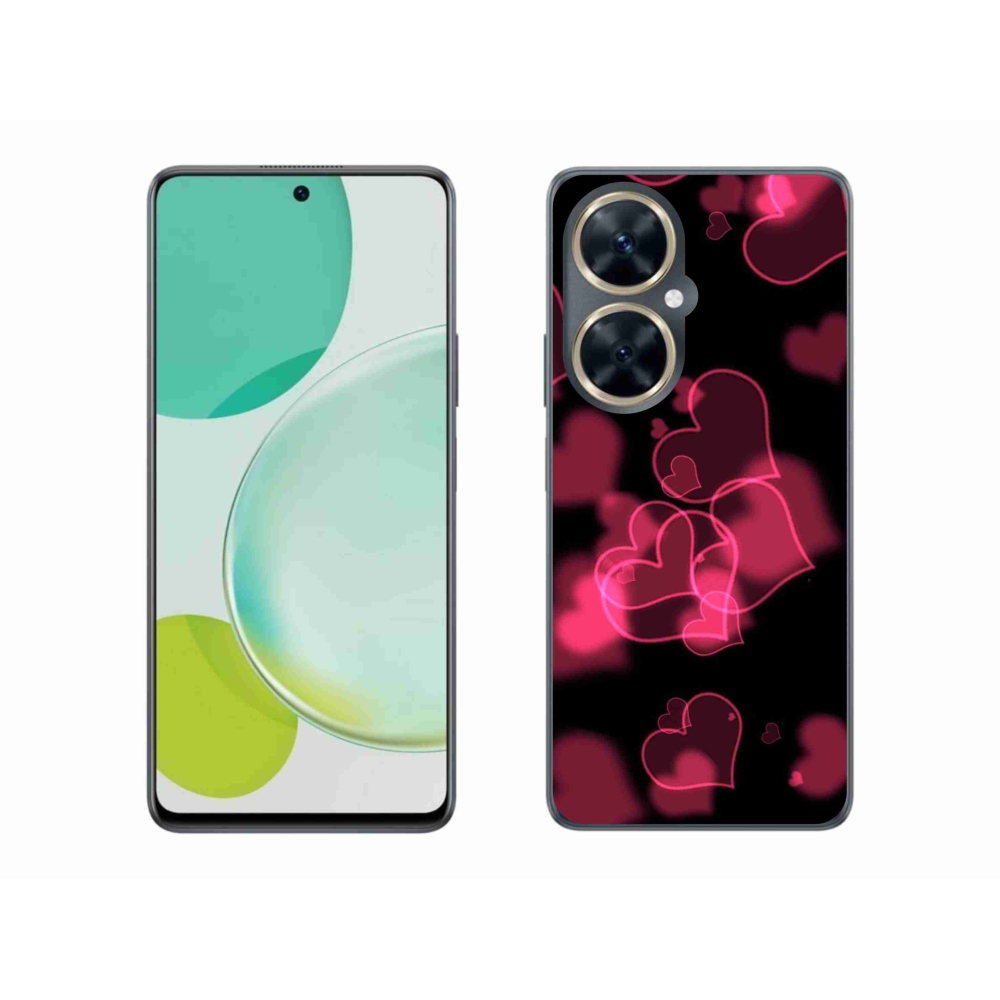 Gelový kryt mmCase na Huawei Nova 11i - červená srdíčka
