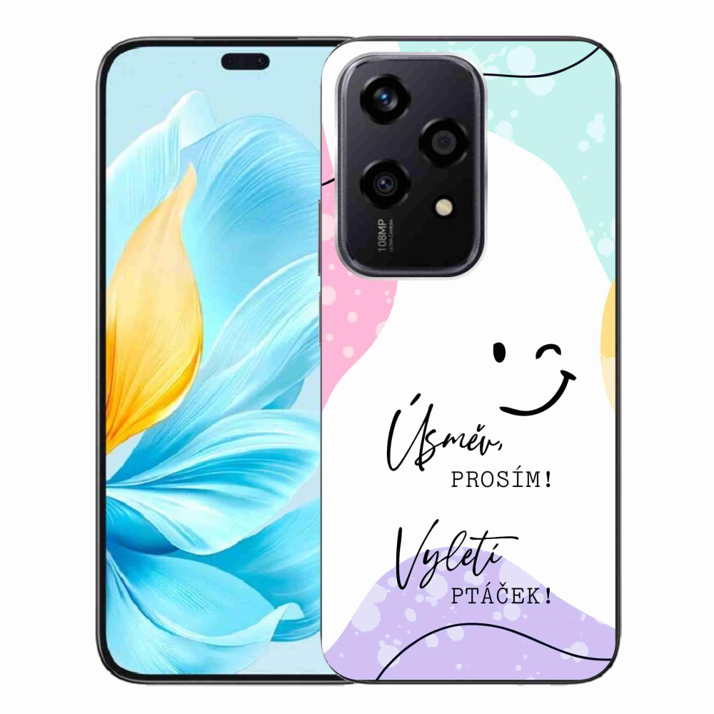 Gelový kryt mmCase na Honor 200 Lite 5G - vtipný text 4 bílé pozadí