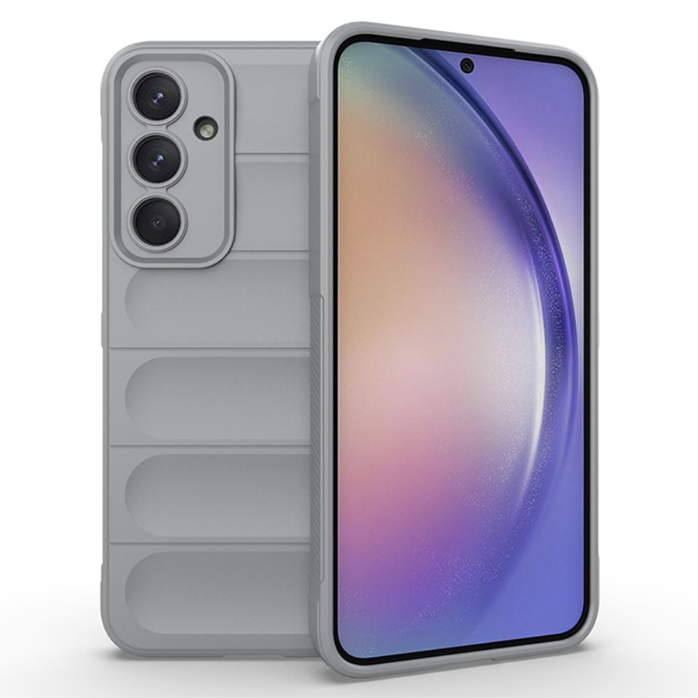 Rugg odolný gelový obal na Samsung Galaxy A35 5G - světlešedý