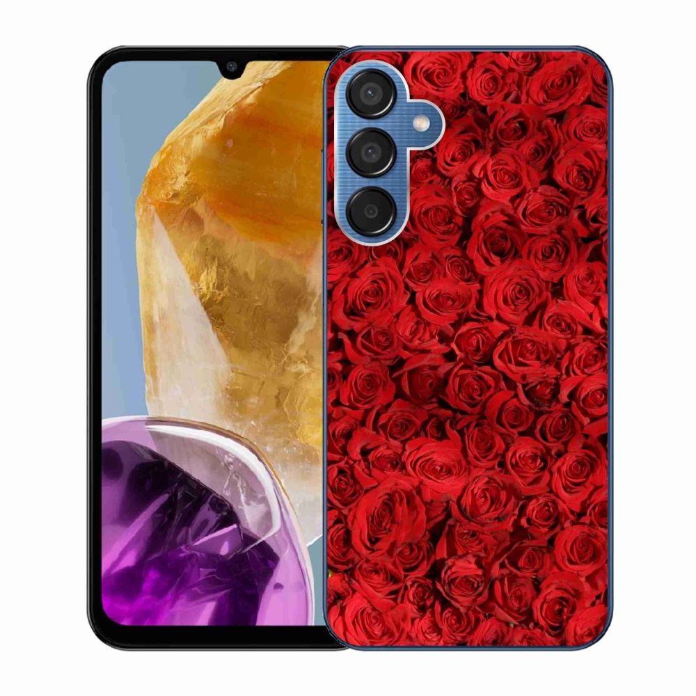 Gelový kryt mmCase na Samsung Galaxy M15 5G - růže