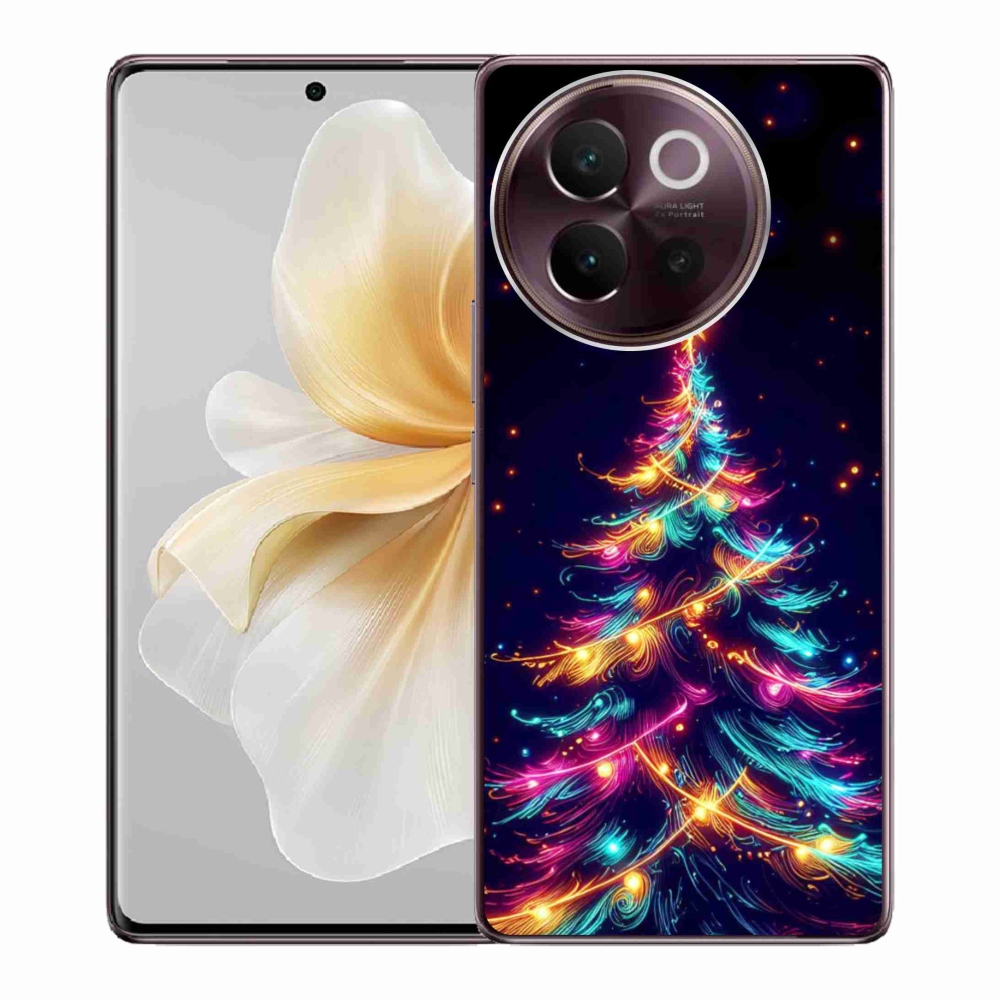 Gelový kryt mmCase na Vivo V40 Lite 5G - neonový vánoční stromek