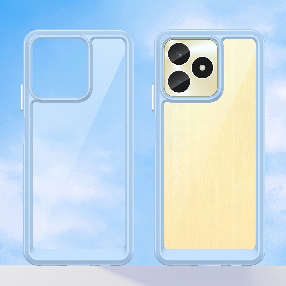 Gelový obal s pevnými zády na Realme C51/C53 - modrý