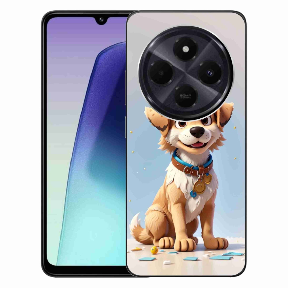 Gelový kryt mmCase na Xiaomi Redmi 14C/Poco C75 - kreslené štěně