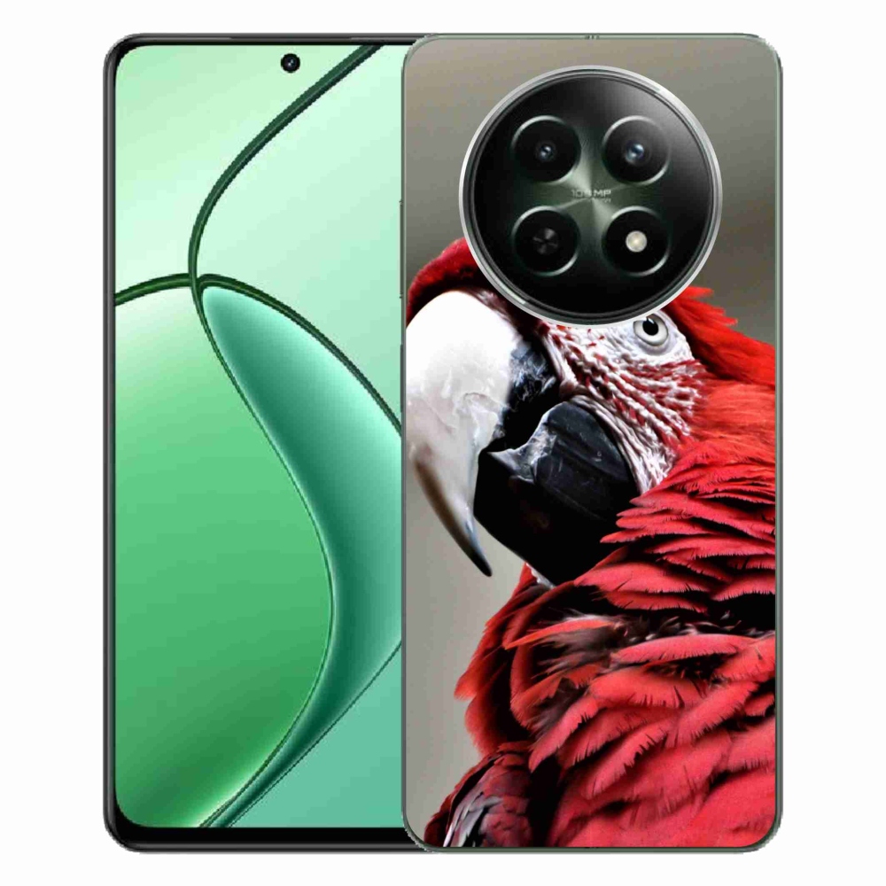 Gelový obal mmCase na Realme 12 5G/12x 5G - papoušek ara červený