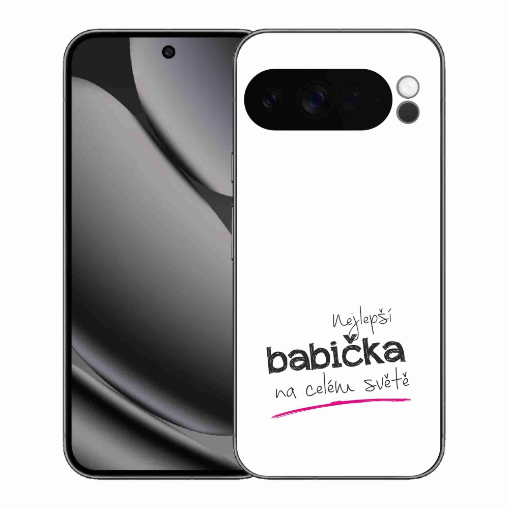 Gelový kryt mmCase na Google Pixel 10 Pro XL - nejlepší babička 4 bílé pozadí