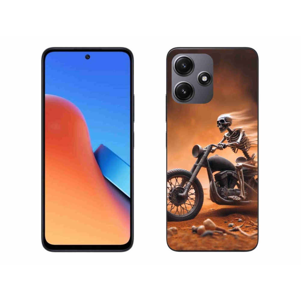 Gelový kryt mmCase na Xiaomi Redmi 12 5G - kostra na motorce