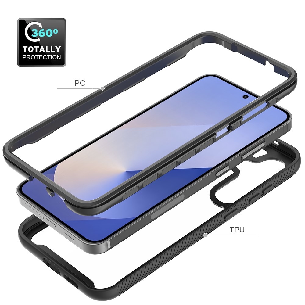 Anti-Drop 2v1 odolný kryt na Samsung Galaxy S25+ - černý