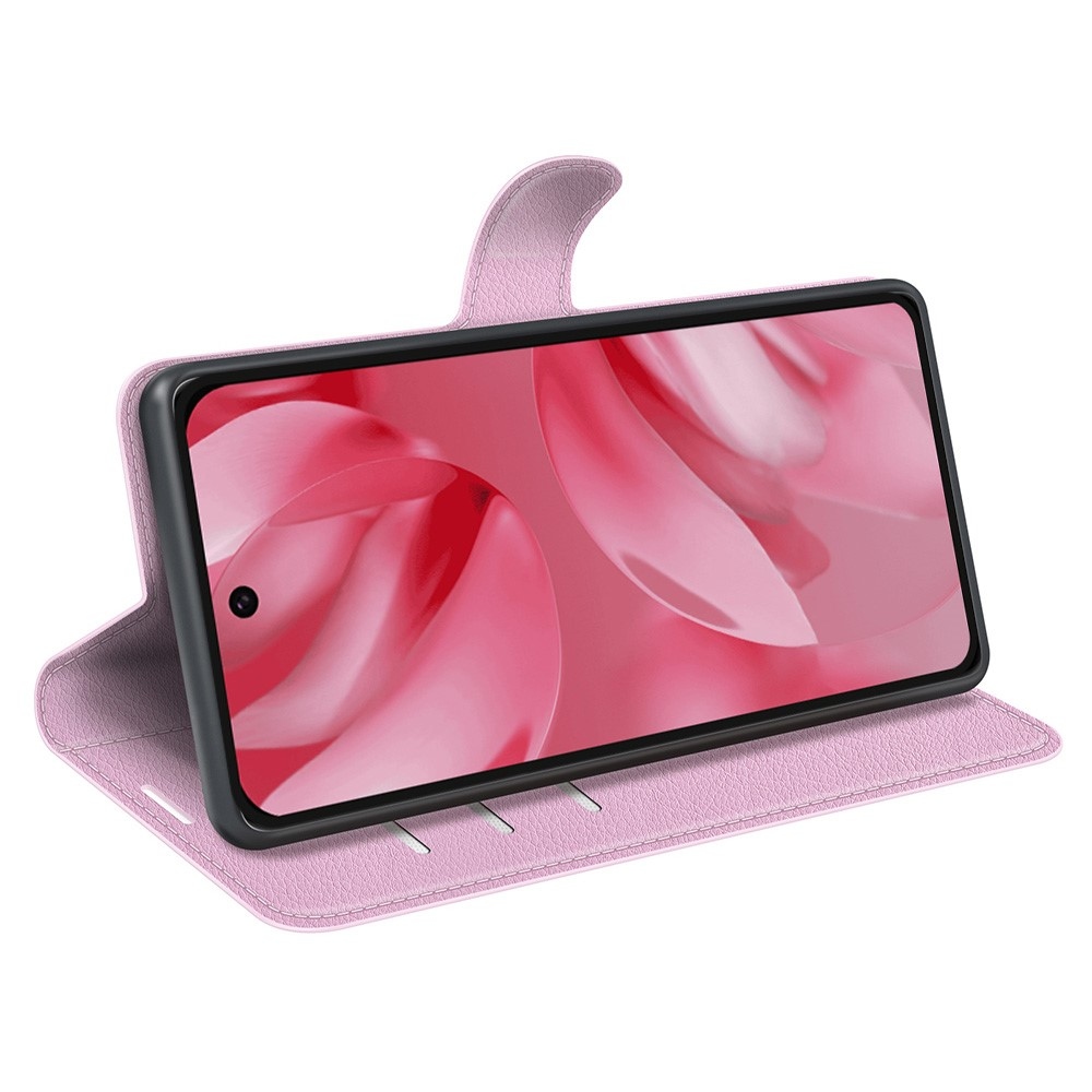 Litchi knížkové pouzdro na Google Pixel 10 - růžové