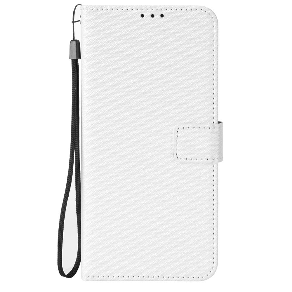 Diamond knížkové pouzdro na Realme Note 70T - bílé