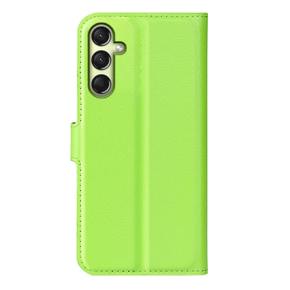Litchi knížkové pouzdro na Samsung Galaxy A16 4G/5G - zelené