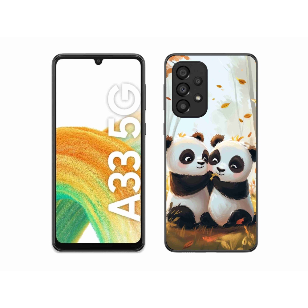 Gelový kryt mmCase na Samsung Galaxy A33 5G - pandy