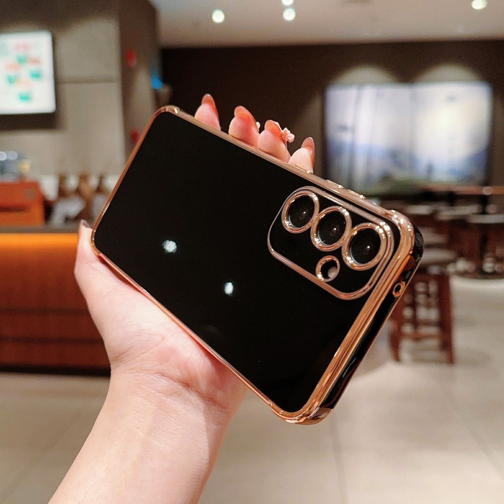 Frame gelový obal na Samsung Galaxy S25+ - černý