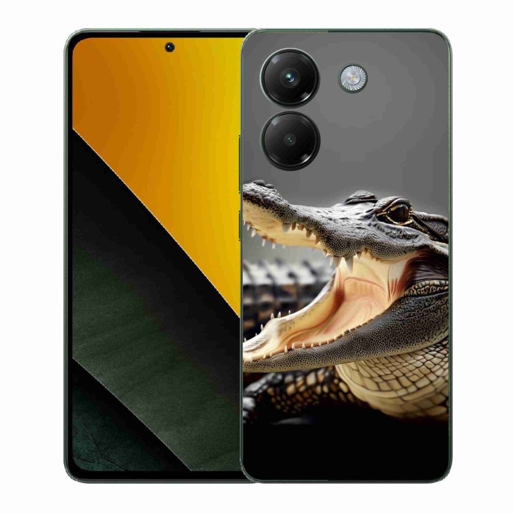 Gelový kryt mmCase na Xiaomi Poco M7 Pro 5G - krokodýl