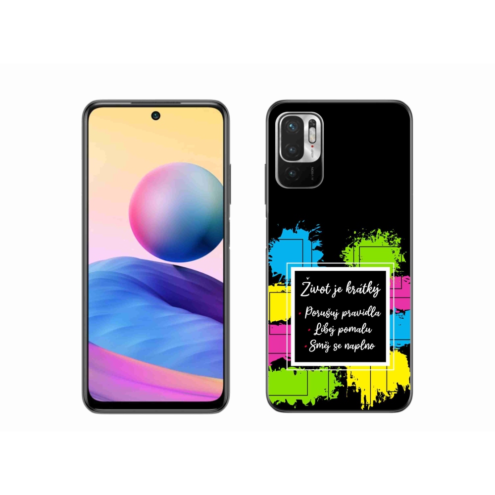 Gelový kryt mmCase na Xiaomi Poco M3 Pro/5G - citát 5 černé pozadí