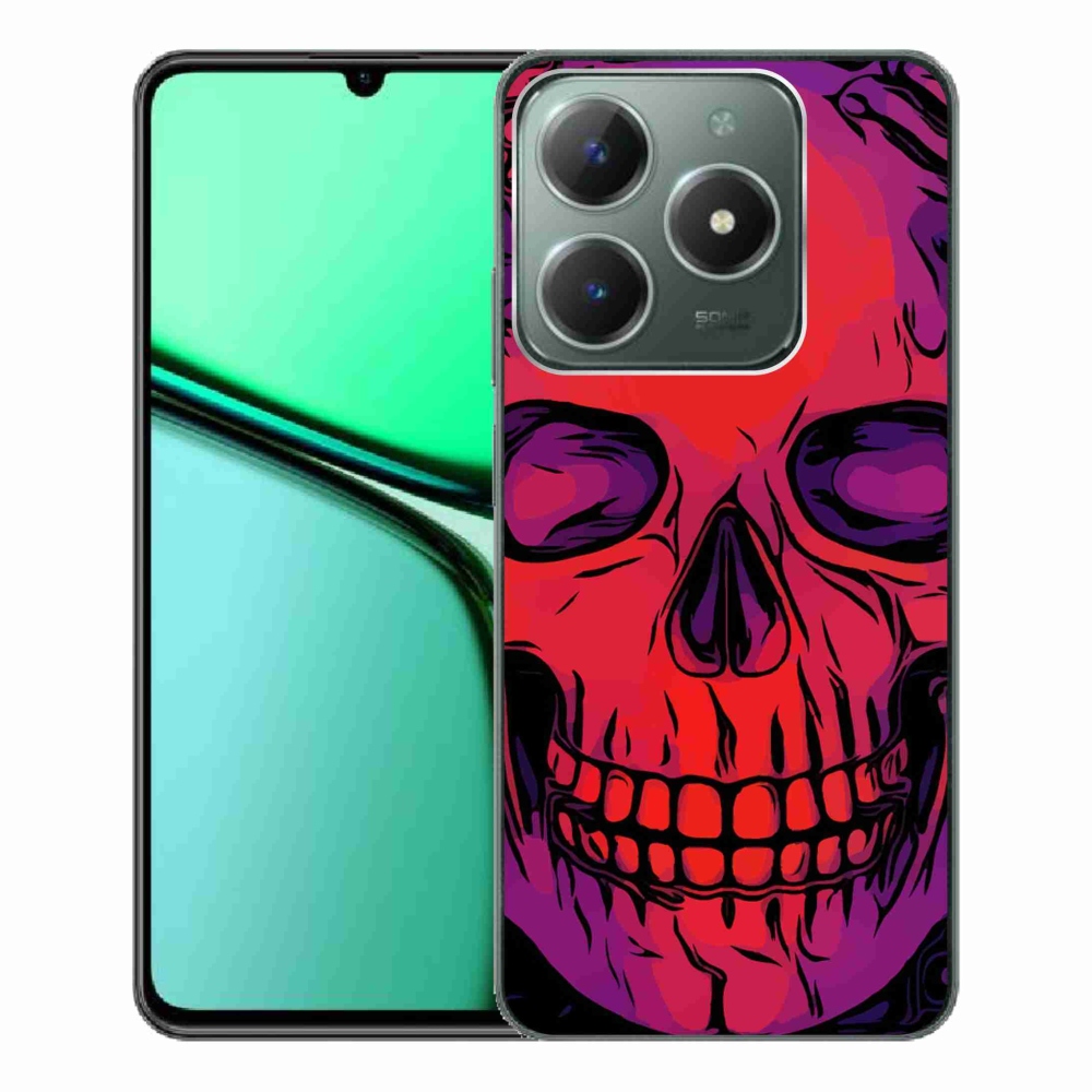 Gelový obal mmCase na Realme C61 - lebka