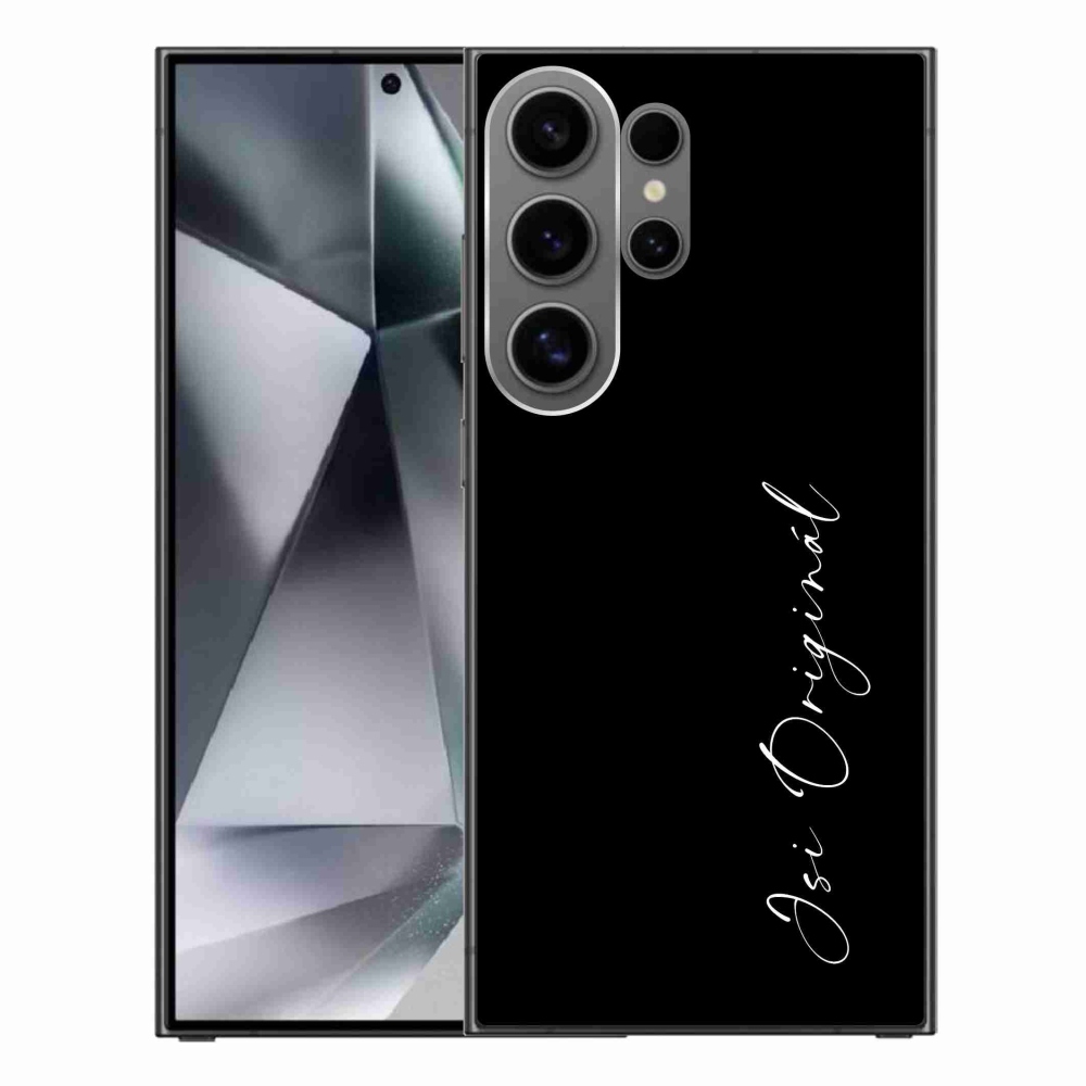 Gelový kryt mmCase na Samsung Galaxy S24 Ultra - jsi originál černé pozadí