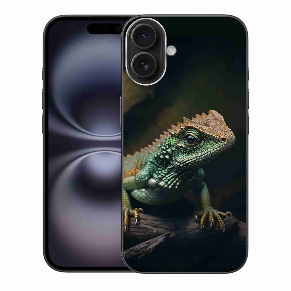 Gelový kryt mmCase na iPhone 16 Plus - ještěr