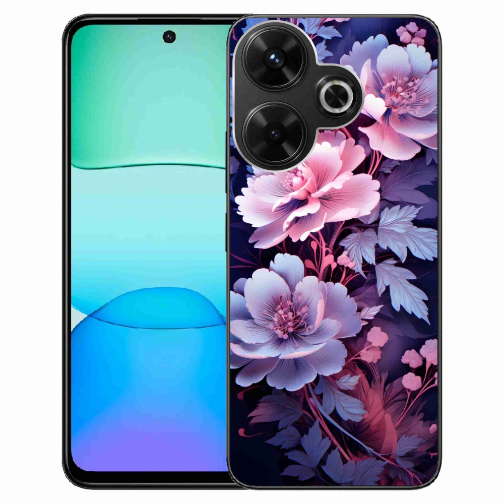 Gelový kryt mmCase na Xiaomi Redmi 13 4G/Poco M6 4G - květiny 11