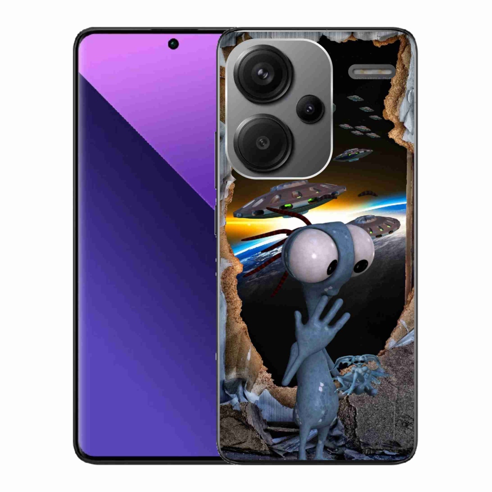 Gelový kryt mmCase na Xiaomi Redmi Note 13 Pro+ 5G - mimozemšťan