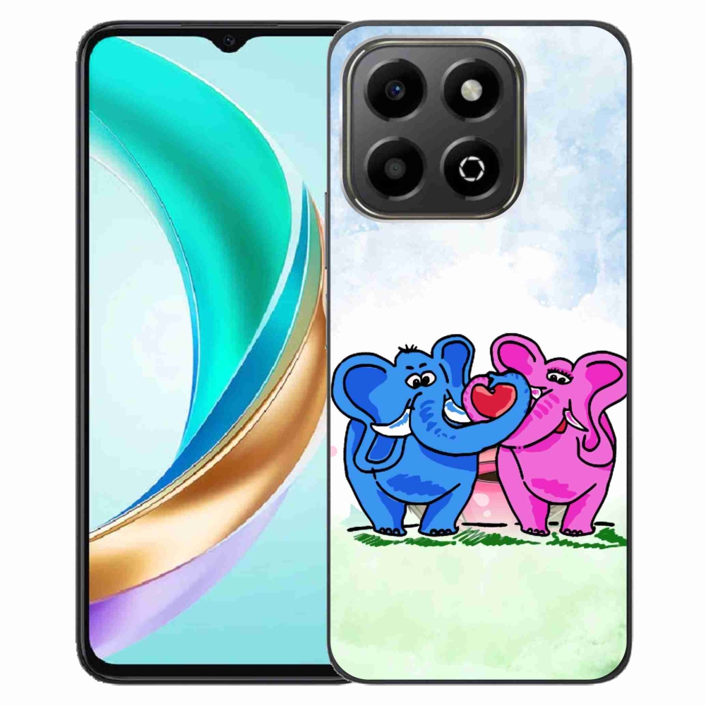 Gelový kryt mmCase na Honor X6b - zamilovaní sloni